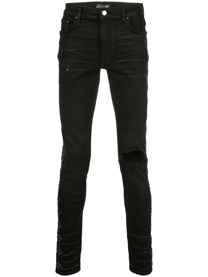 Amiri Amiri W9m01372sd Rough Black Natural (veg)->cotton