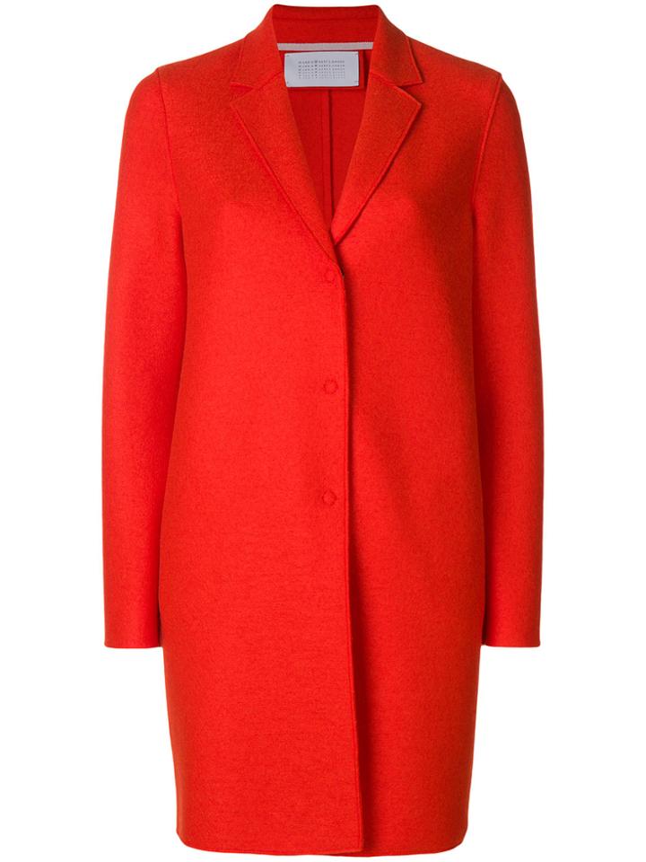 Harris Wharf London Cocoon Coat - Yellow & Orange