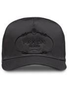 Prada Embroidered Logo Cap - Black
