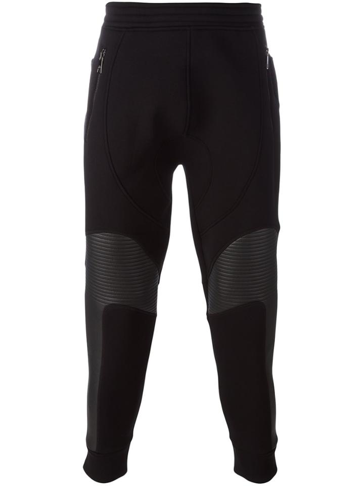 Neil Barrett Knee Patch Trousers - Black