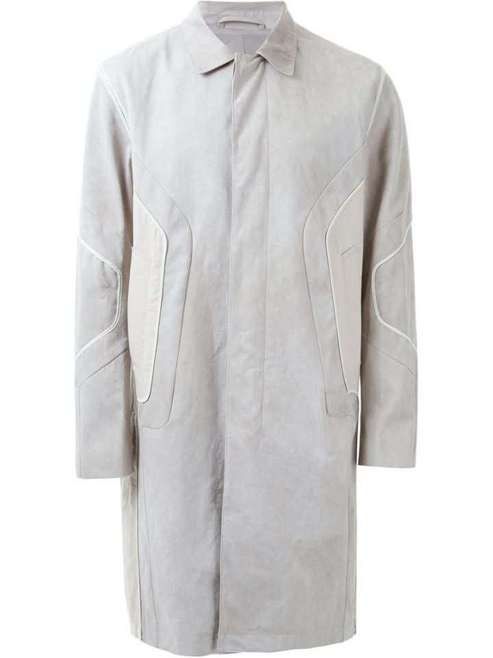 Wooyoungmi Paneled Coat, Men's, Size: 50, Nude/neutrals, Cotton
