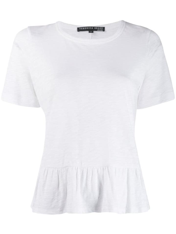 Veronica Beard Reagan Peplum T-shirt - White