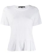 Veronica Beard Reagan Peplum T-shirt - White