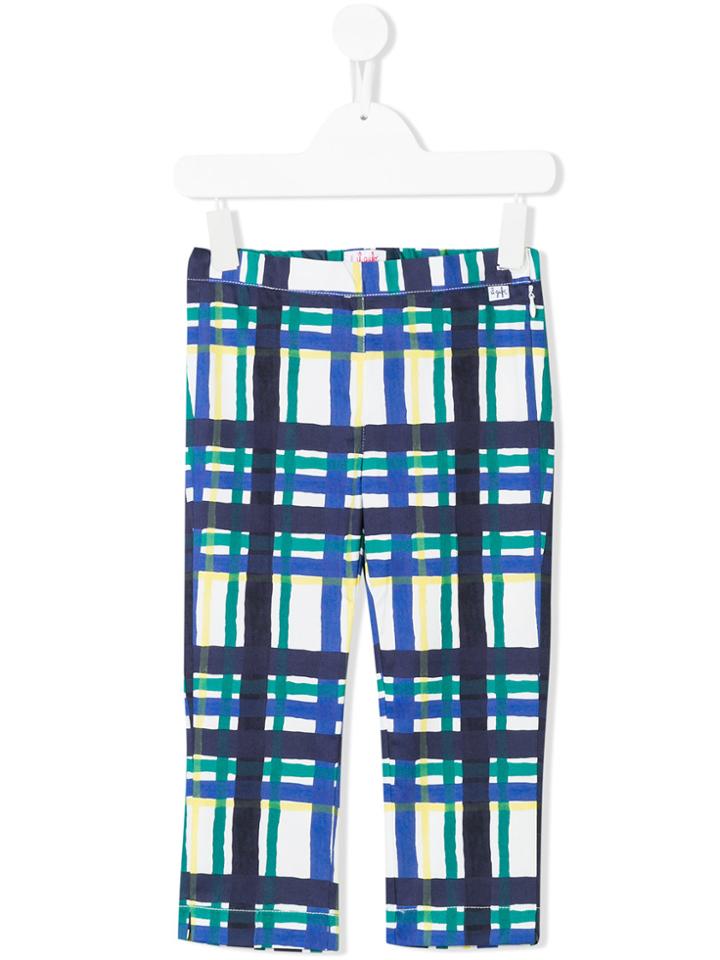 Il Gufo Checked Trousers - Blue