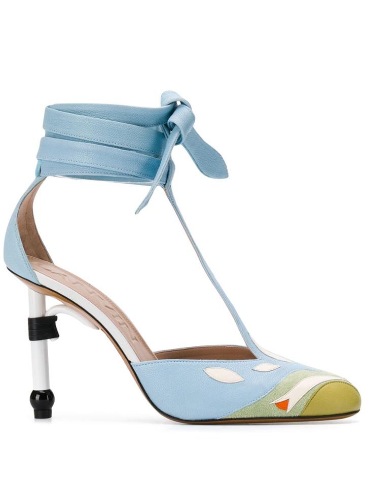 Lanvin Parrot Salomé Pumps - Blue