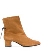 Leqarant Lace-up Detail Boots - Brown