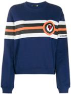 Love Moschino Tricolour Stripe Sweatshirt - Blue