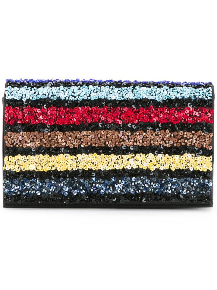 Alice+olivia Sequined Clutch, Women's, Pvc