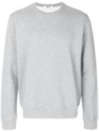 Msgm Logo Patch Detail Sweatshirt - Grey
