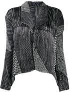 Issey Miyake Pleated Long-sleeve Blouse - Black