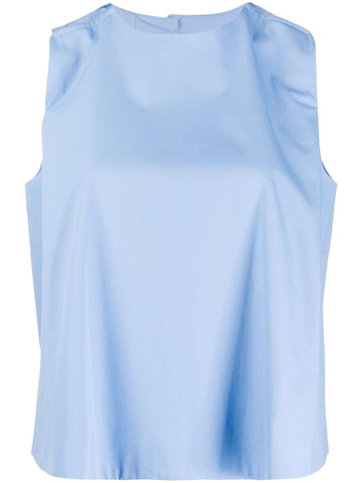 Maison Kitsuné Boxy Tank Top - Blue