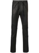 Balmain Coated Drawstring Trousers - Black