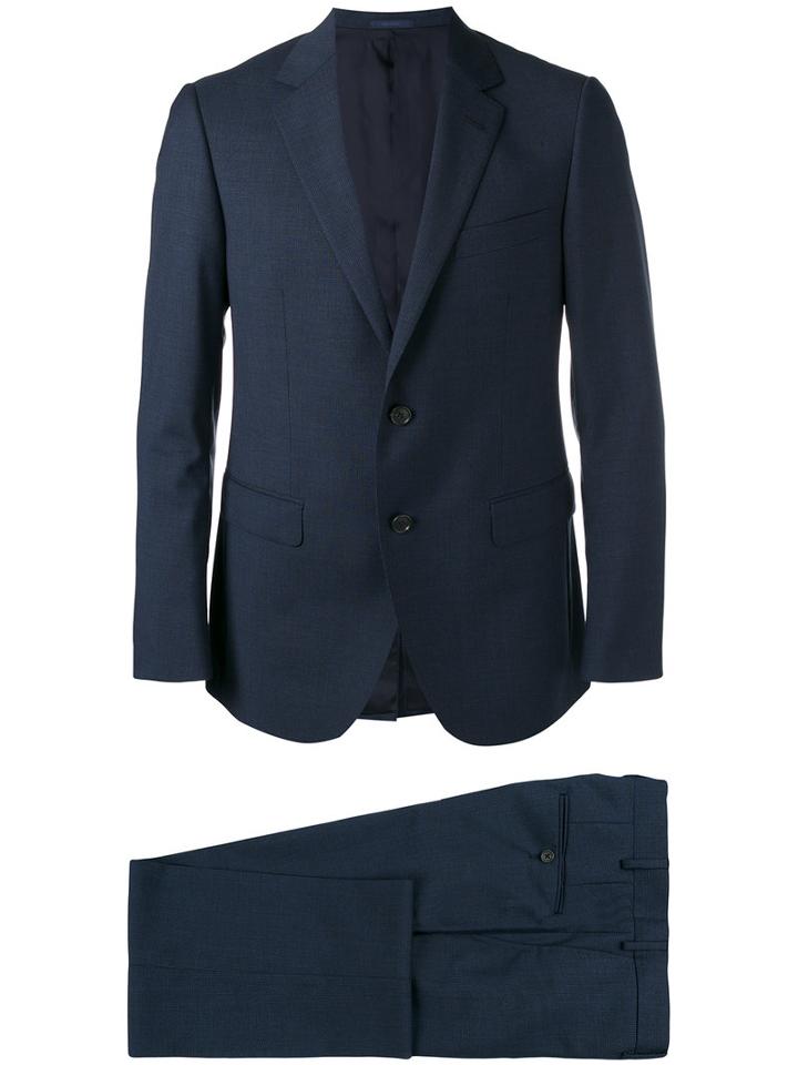 Lanvin Casual Two-piece Suit, Men's, Size: 50, Blue, Viscose/wool