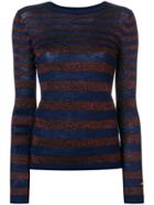 Bella Freud Striped Sweater - Blue