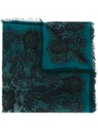 Emanuel Ungaro Lace Print Scarf, Women's, Blue, Silk/modal