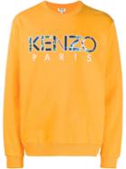 Kenzo Embroidered Logo Sweatshirt - Orange