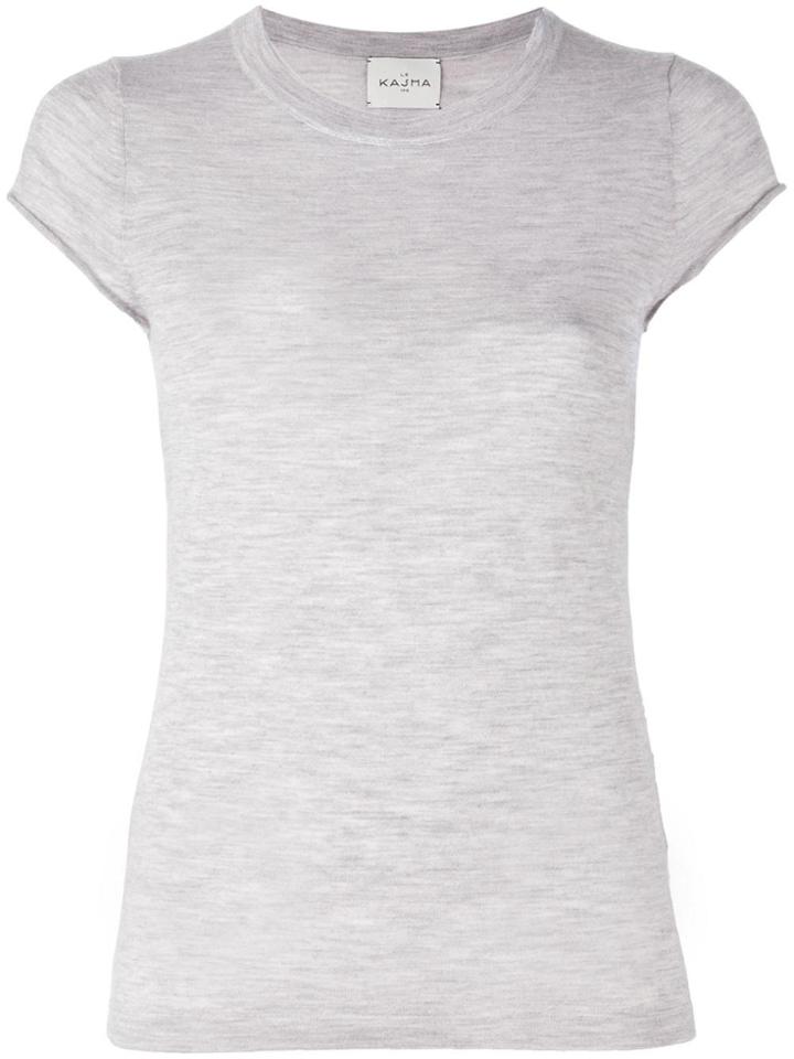 Le Kasha Cashmere 'haiti' Knit T-shirt - Grey
