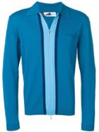 Anglozine Decima Zipped Cardigan - Blue