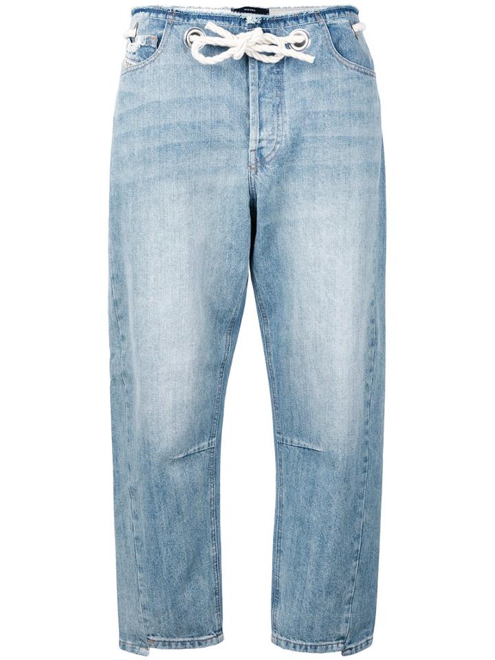 Diesel - De-kima Cropped Jeans - Women - Cotton - 25, Blue, Cotton