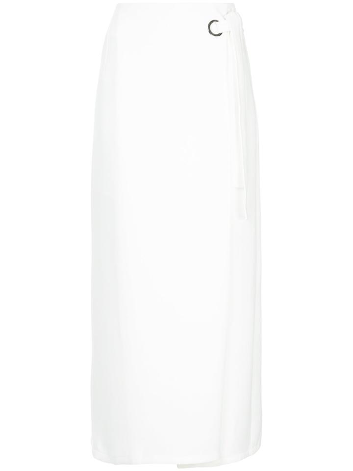Eudon Choi Side-tie Midi Skirt - White
