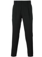 Pal Zileri Elasticated Cuff Trousers, Men's, Size: 46, Black, Wool/acetate