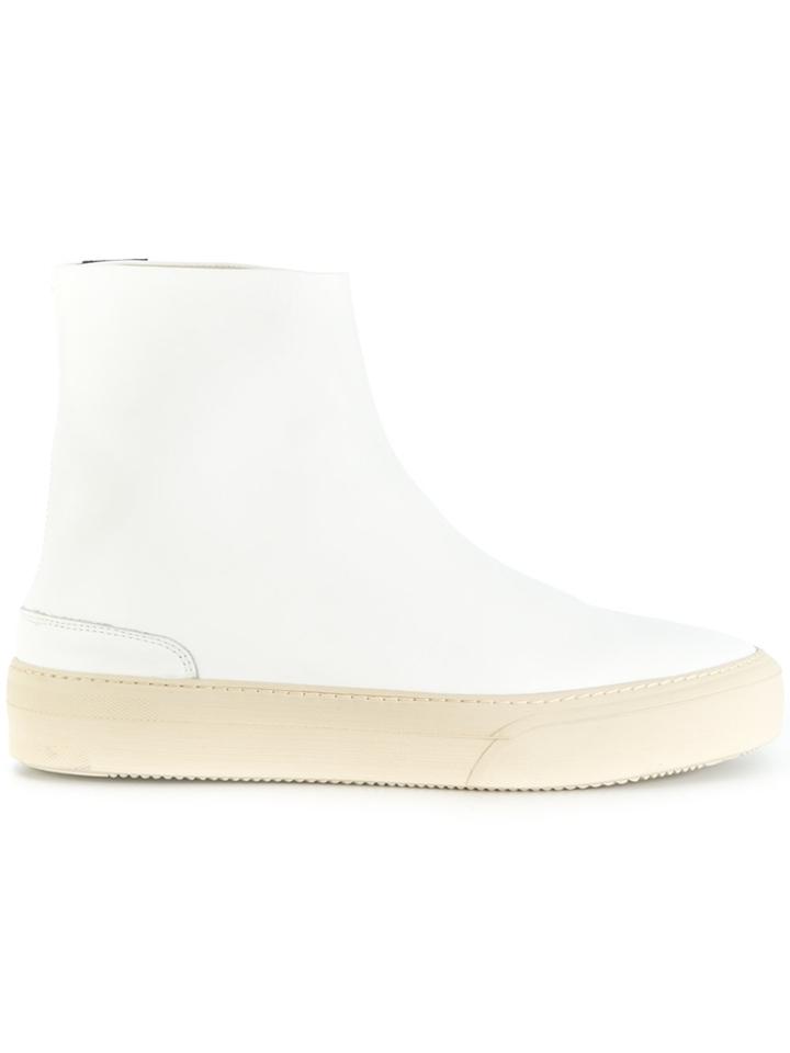 Maison Margiela Fitted Sneaker Boots - White