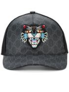 Gucci - Gg Supreme Angry Cat Baseball Cap - Men - Cotton/polyester/polyurethane - S, Black, Cotton/polyester/polyurethane