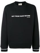Drôle De Monsieur Crew Neck Sweatshirt - Black