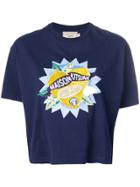 Maison Kitsuné Embroidered Lemon T-shirt - Blue