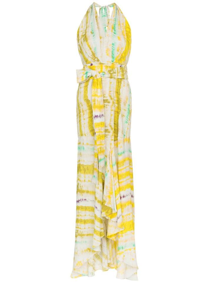 Silvia Tcherassi Ardell Tie-dye Maxi Dress - Yellow
