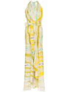 Silvia Tcherassi Ardell Tie-dye Maxi Dress - Yellow