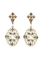 Loree Rodkin Lace Diamond Drop Earrings, Women's, Yellow/orange