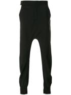 Odeur Drop Crotch Trousers - Black