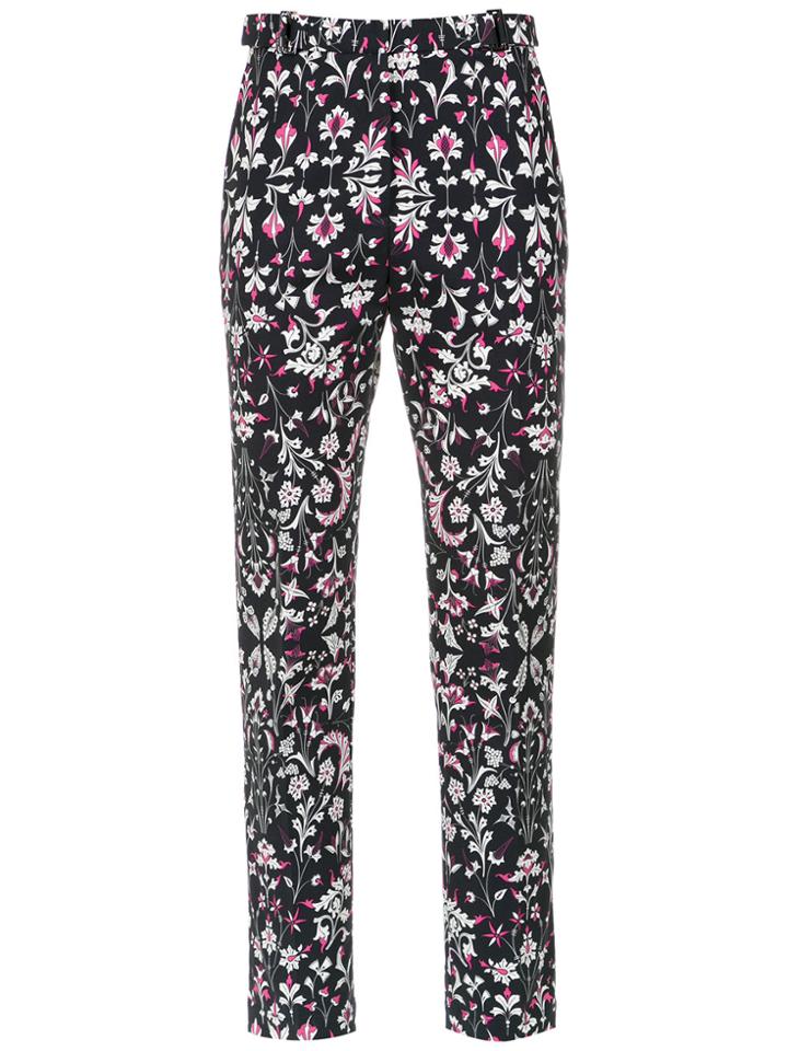 Reinaldo Lourenço Floral Trousers - Black