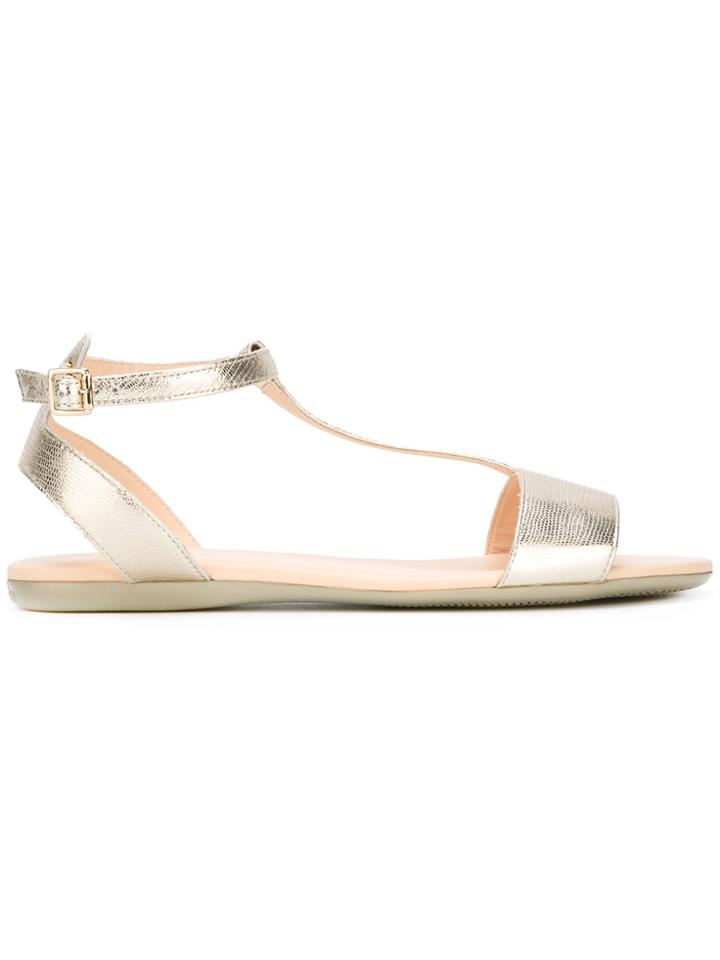 Hogan Flat Sandals - Metallic