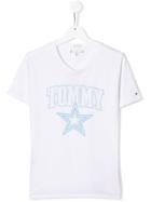 Tommy Hilfiger Junior Star Logo Print T-shirt - White