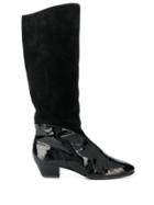 Salvatore Ferragamo Pre-owned 1990s Panelled Boots - Black