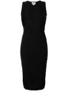 Versace Pre-owned 1990's Jacquard Fitted Dress - Black