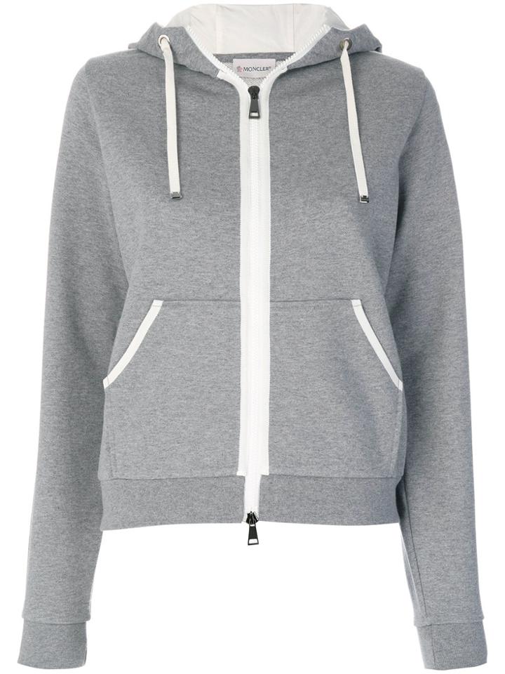 Moncler Zipped Hoodie - Grey