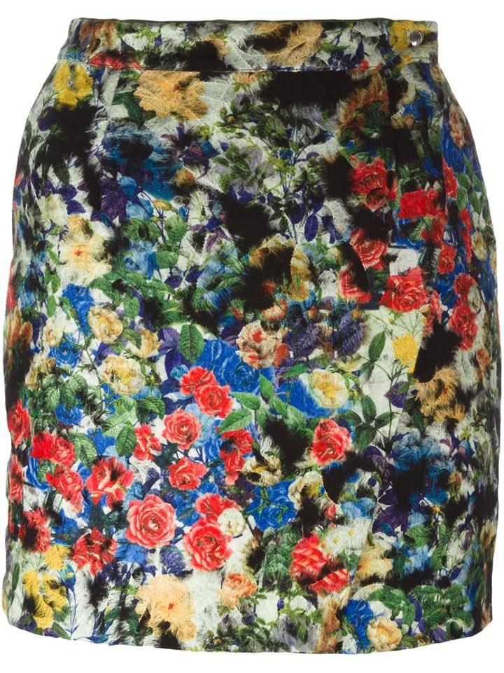 Roseanna Floral Print Skirt, Women's, Size: 38, Cotton/polyamide/polyester/virgin Wool