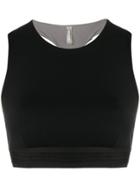 No Ka' Oi Race Back Cropped Top - Black