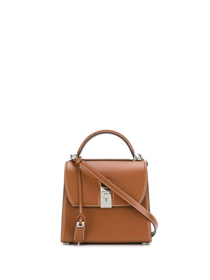 Salvatore Ferragamo Boxyz Tote Bag - Brown