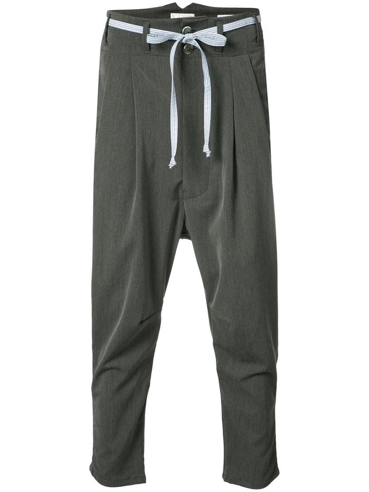L'equip - Drop Crotch Trousers - Men - Polyester/spandex/elastane/rayon - 31, Grey, Polyester/spandex/elastane/rayon