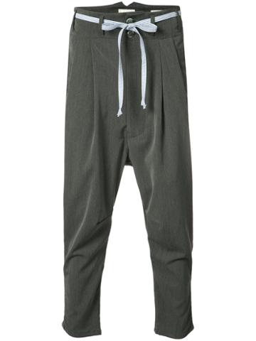 L'equip - Drop Crotch Trousers - Men - Polyester/spandex/elastane/rayon - 31, Grey, Polyester/spandex/elastane/rayon