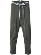 L'equip - Drop Crotch Trousers - Men - Polyester/spandex/elastane/rayon - 31, Grey, Polyester/spandex/elastane/rayon