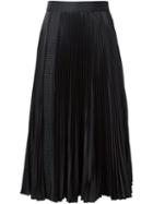 Christopher Kane Pleated Midi Skirt, Women's, Size: 38, Black, Polyester