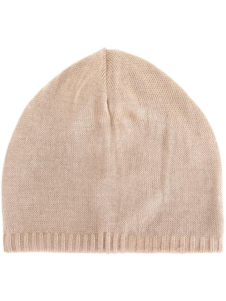 Kijima Takayuki - Beanie Hat - Men - Silk/rayon - One Size, Brown, Silk/rayon