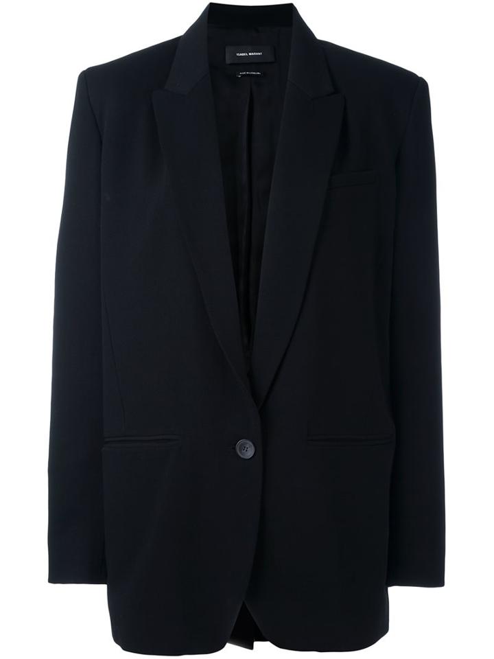 Isabel Marant 'madoc' Blazer, Women's, Size: 38, Black, Viscose/spandex/elastane/cupro/virgin Wool
