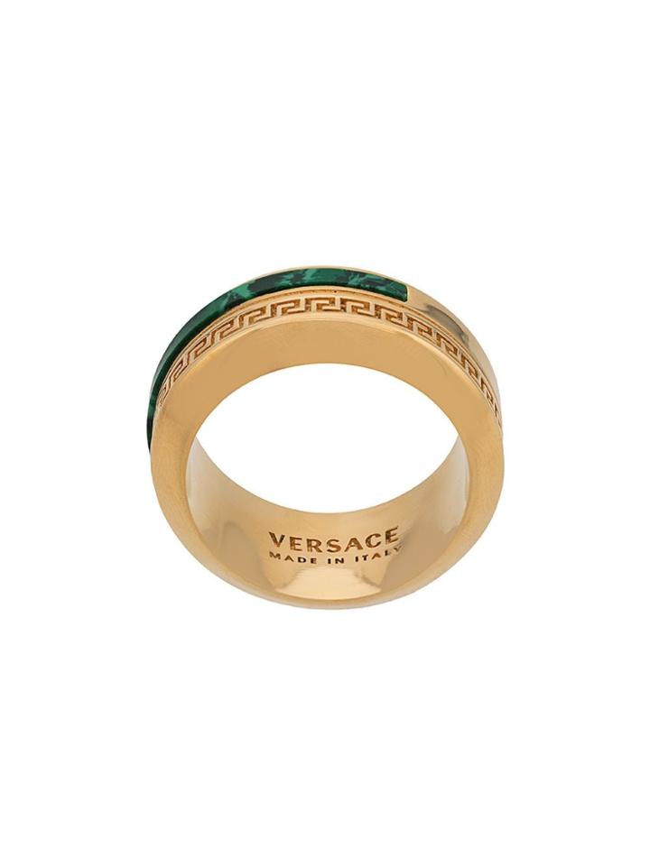 Versace Engraved Ring - Gold