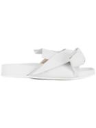 Nº21 Abstract Bow Slides - White